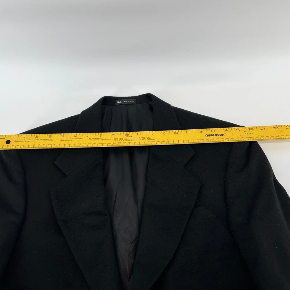 Amherst & Brock‎ Made in USA Black Camelhair Blazer Today's Man 38R